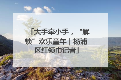 大手牵小手，“解锁”欢乐童年｜杨浦区红领巾记者