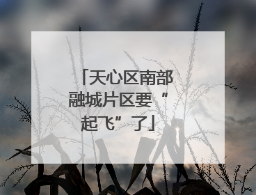 天心区南部融城片区要“起飞”了