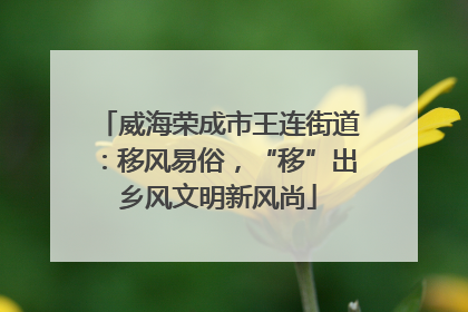 威海荣成市王连街道：移风易俗，“移”出乡风文明新风尚