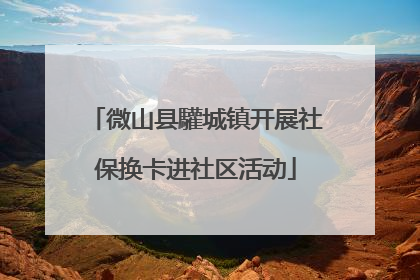 微山县驩城镇开展社保换卡进社区活动