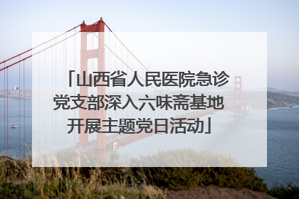 山西省人民医院急诊党支部深入六味斋基地开展主题党日活动