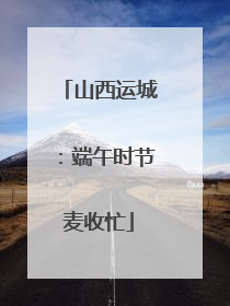 山西运城：端午时节麦收忙