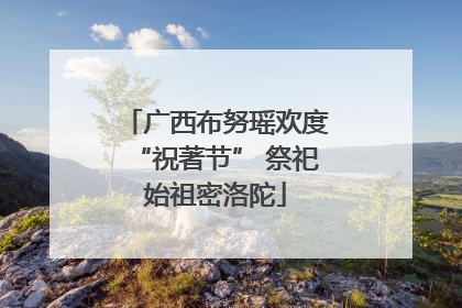 广西布努瑶欢度“祝著节” 祭祀始祖密洛陀