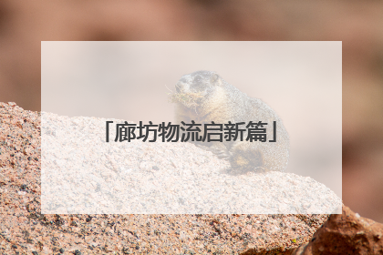 廊坊物流启新篇