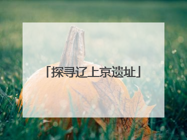 探寻辽上京遗址