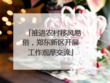 推进农村移风易俗，郑东新区开展工作观摩交流