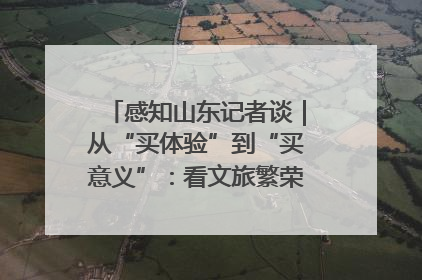 感知山东记者谈｜从“买体验”到“买意义”：看文旅繁荣背后的幸福新定义