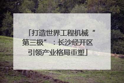 打造世界工程机械“第三极”：长沙经开区引领产业格局重塑