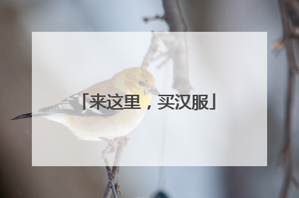 来这里，买汉服