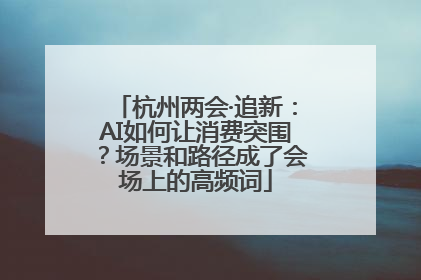 杭州两会·追新：AI如何让消费突围？场景和路径成了会场上的高频词