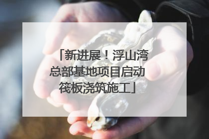 新进展！浮山湾总部基地项目启动筏板浇筑施工
