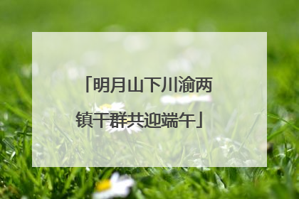 明月山下川渝两镇干群共迎端午