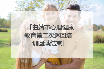 曲靖市心理健康教育第二次巡回培训圆满结束