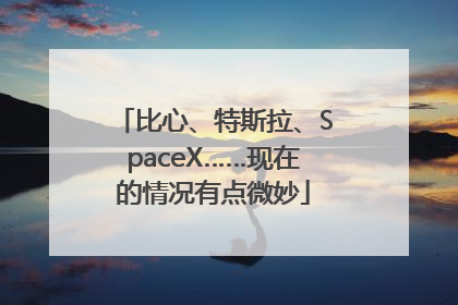 比心、特斯拉、SpaceX……现在的情况有点微妙