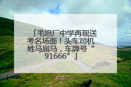 毛坦厂中学再现送考名场面！头车司机姓马属马，车牌号“91666”