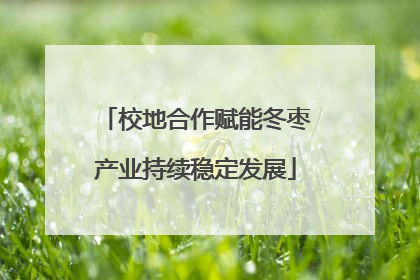 校地合作赋能冬枣产业持续稳定发展