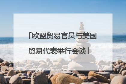 欧盟贸易官员与美国贸易代表举行会谈