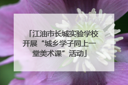 江油市长城实验学校开展“城乡学子同上一堂美术课”活动