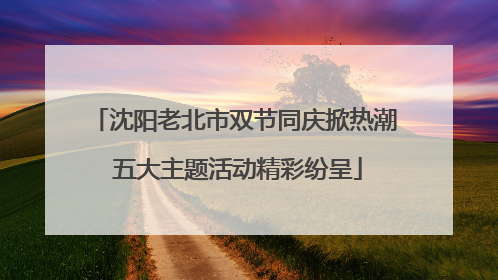 沈阳老北市双节同庆掀热潮 五大主题活动精彩纷呈
