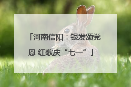 河南信阳：银发颂党恩 红歌庆“七一”