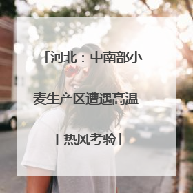 河北：中南部小麦生产区遭遇高温干热风考验