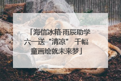 海信冰箱·雨辰助学六一送“清凉” 千幅童画绘就未来梦