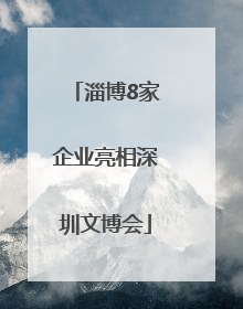 淄博8家企业亮相深圳文博会