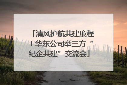清风护航共建廉程！华东公司举三方“纪企共建”交流会