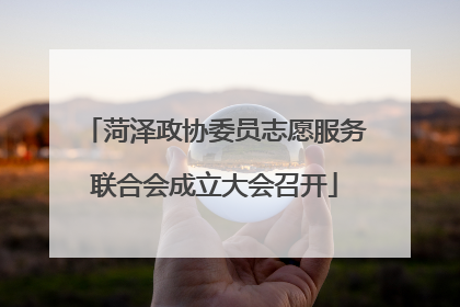 菏泽政协委员志愿服务联合会成立大会召开