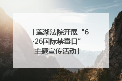 莲湖法院开展“6·26国际禁毒日”主题宣传活动