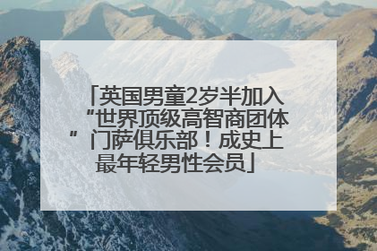 英国男童2岁半加入“世界顶级高智商团体”门萨俱乐部！成史上最年轻男性会员