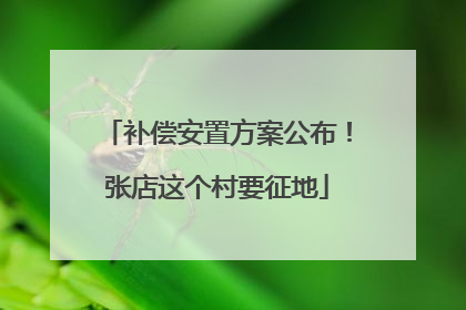 补偿安置方案公布！张店这个村要征地
