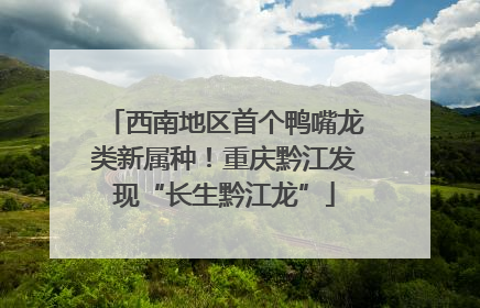 西南地区首个鸭嘴龙类新属种！重庆黔江发现“长生黔江龙”