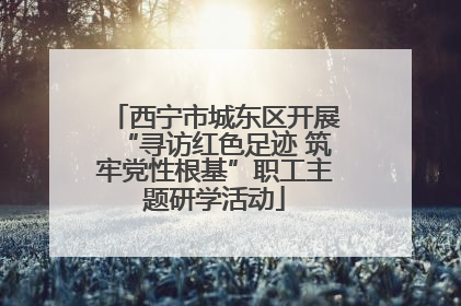 西宁市城东区开展“寻访红色足迹 筑牢党性根基”职工主题研学活动