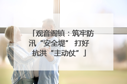 观音阁镇：筑牢防汛“安全堤” 打好抗洪“主动仗”