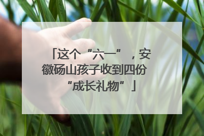 这个“六一”，安徽砀山孩子收到四份“成长礼物”