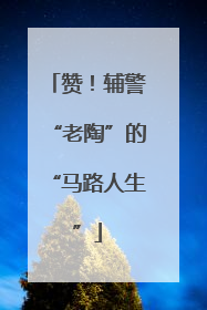 赞！辅警“老陶”的“马路人生”
