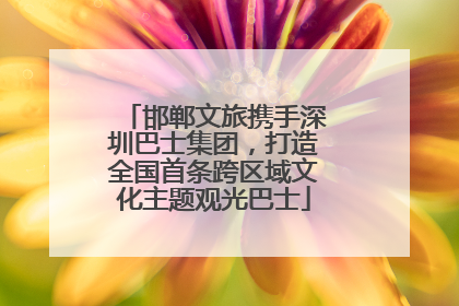 邯郸文旅携手深圳巴士集团，打造全国首条跨区域文化主题观光巴士