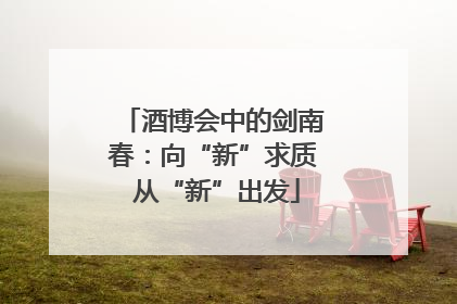 酒博会中的剑南春：向“新”求质 从“新”出发