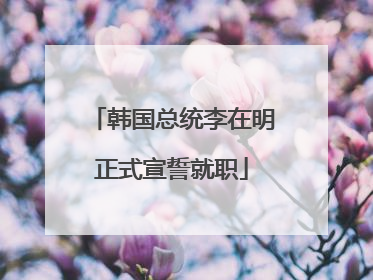 韩国总统李在明正式宣誓就职