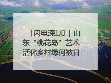 闪电深1度｜山东“桃花岛”艺术活化乡村缘何被日本友人推介？
