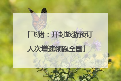 飞猪：开封旅游预订人次增速领跑全国