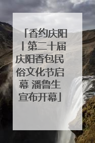 香约庆阳丨第二十届庆阳香包民俗文化节启幕 潘鲁生宣布开幕