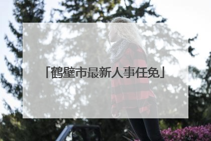 鹤壁市最新人事任免