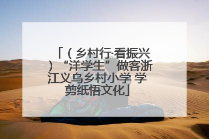 （乡村行·看振兴）“洋学生”做客浙江义乌乡村小学 学剪纸悟文化