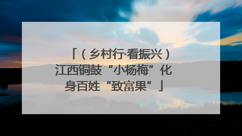 （乡村行·看振兴）江西铜鼓“小杨梅”化身百姓“致富果”