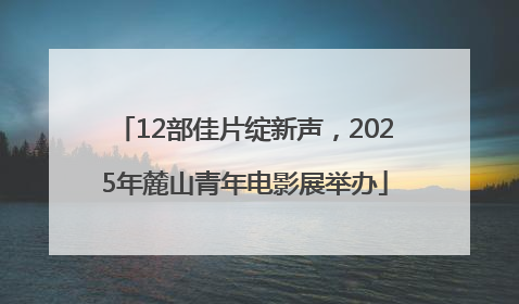 12部佳片绽新声，2025年麓山青年电影展举办