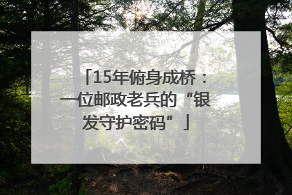 15年俯身成桥：一位邮政老兵的“银发守护密码”