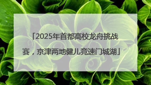 2025年首都高校龙舟挑战赛，京津两地健儿竞速门城湖