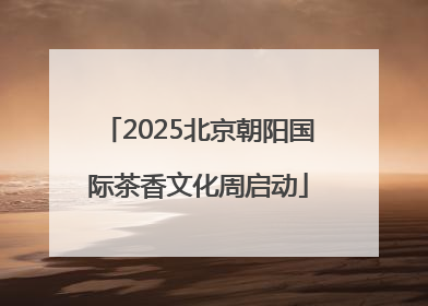 2025北京朝阳国际茶香文化周启动